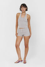BRUNA HALTER TOP IN SEASIDE STRIPE