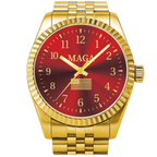 Gold & Red MAGA Watch