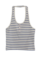 BRUNA HALTER TOP IN SEASIDE STRIPE